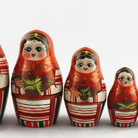 Red Dolls with Nuts