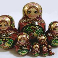 Traditional wooden dolls
