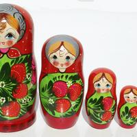 Matryoshka with strawberries