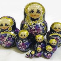 Violet nesting dolls