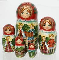 Couple nesting dolls