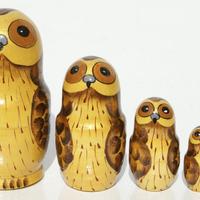 Brown owl matryoshka