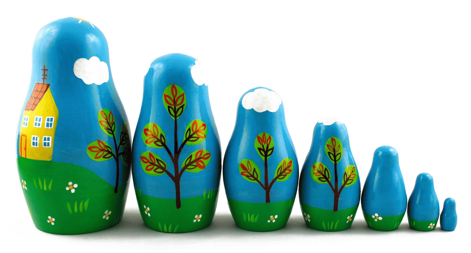 Peppa pig russian dolls on sale