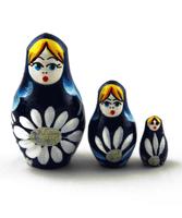 Синя matryoshka