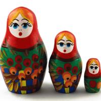 Matryoshka muñecas de madera