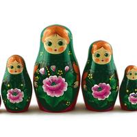 Roze bloem matryoshka