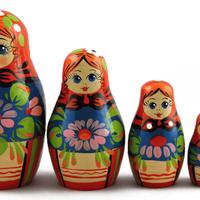 Matryoshka с цветя