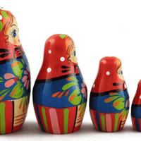 Matryoshka med blomster