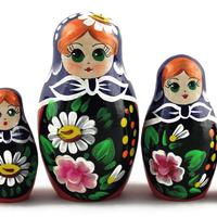 Mörk blå häckande dolls