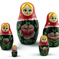 Trä handgjorda dockor