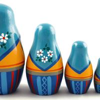 Luz azul matryoshka