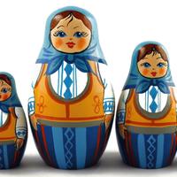 Światło niebieskie matryoshka