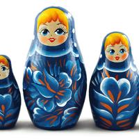 Rochie albastru păpuşi