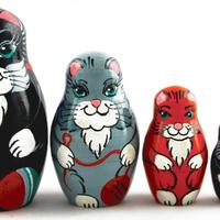 Cats nesting dolls