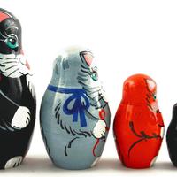 Cats nesting dolls