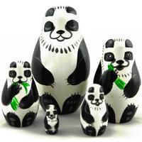 Pandaer hekkende dukker