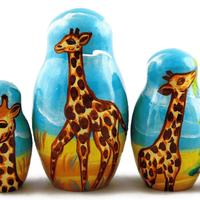 Giraffen nesting dolls