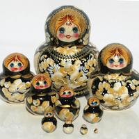 Yellow on black dolls