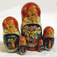 Russische houten poppen