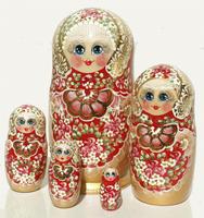 Matryoshka vermelho