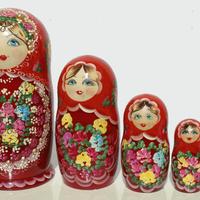 Оранжев matryoshka