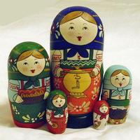 Matryoshka con il samovar