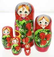 Matryoshka met aardbeien