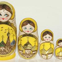 Pyrography matryoshka