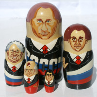 Russische politici Matryoshka poppen 