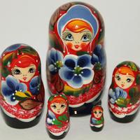 Matryoshka com Cornflowers