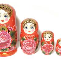 Rosa häckande dolls